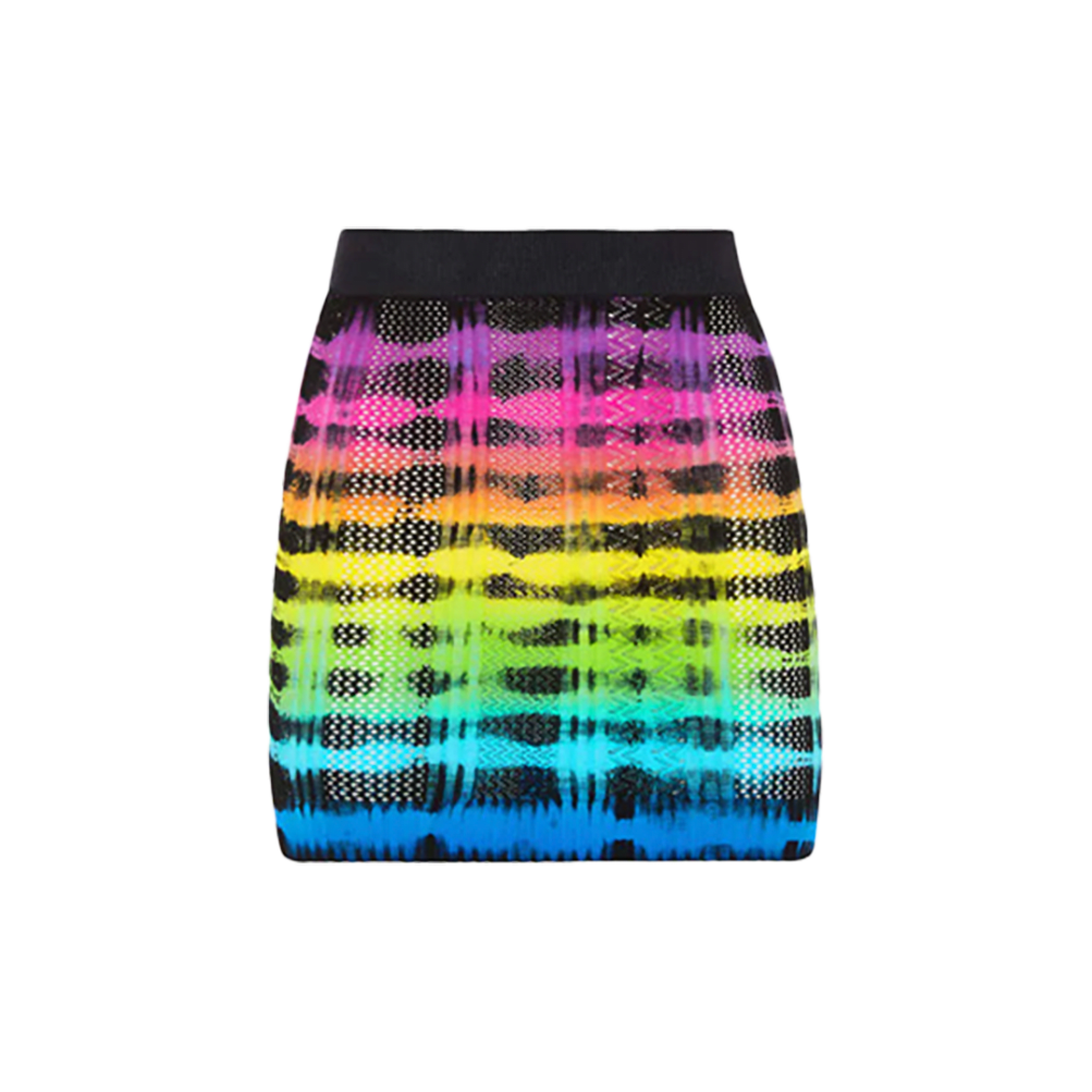 aw22 tie-dye mini skirt
