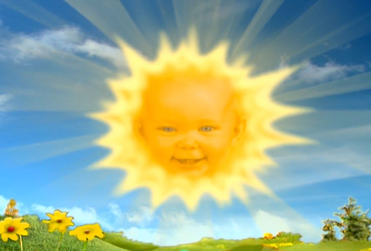 Teletubbies smiling sun 