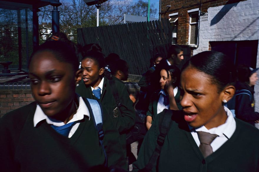 Image of young teens from Simon Wheatley 'Silverlink' photobook