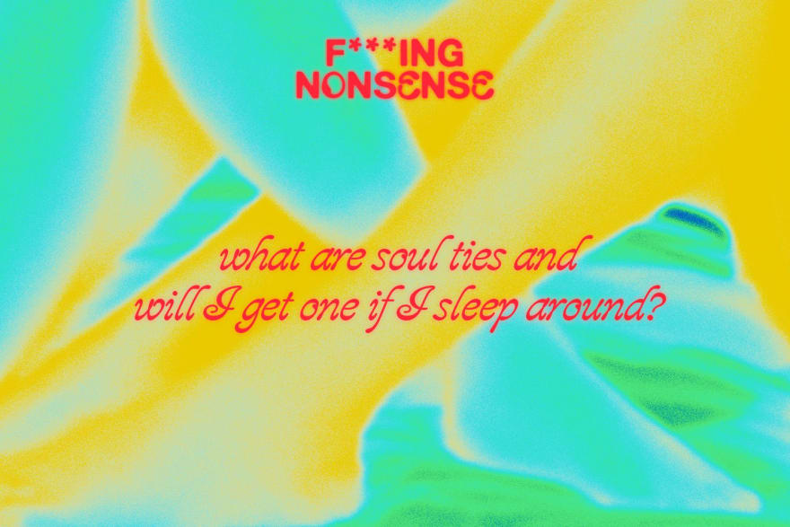 A colorful background with red text saying F*** nonsense 