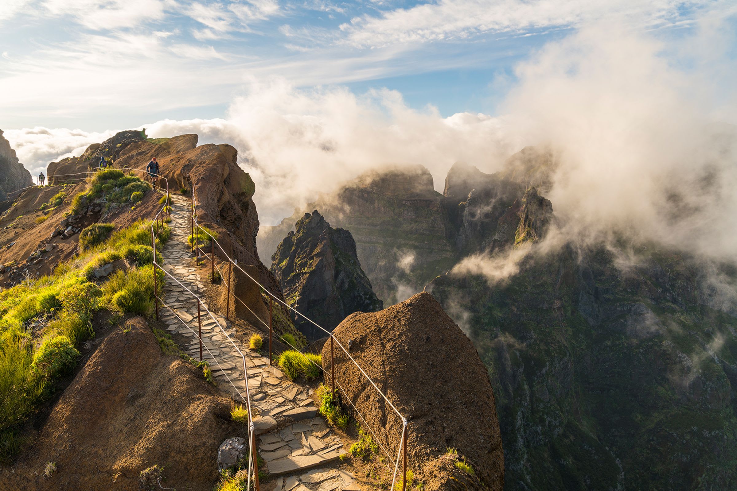 Touch clouds from these mountainous hiking trails in Madeira