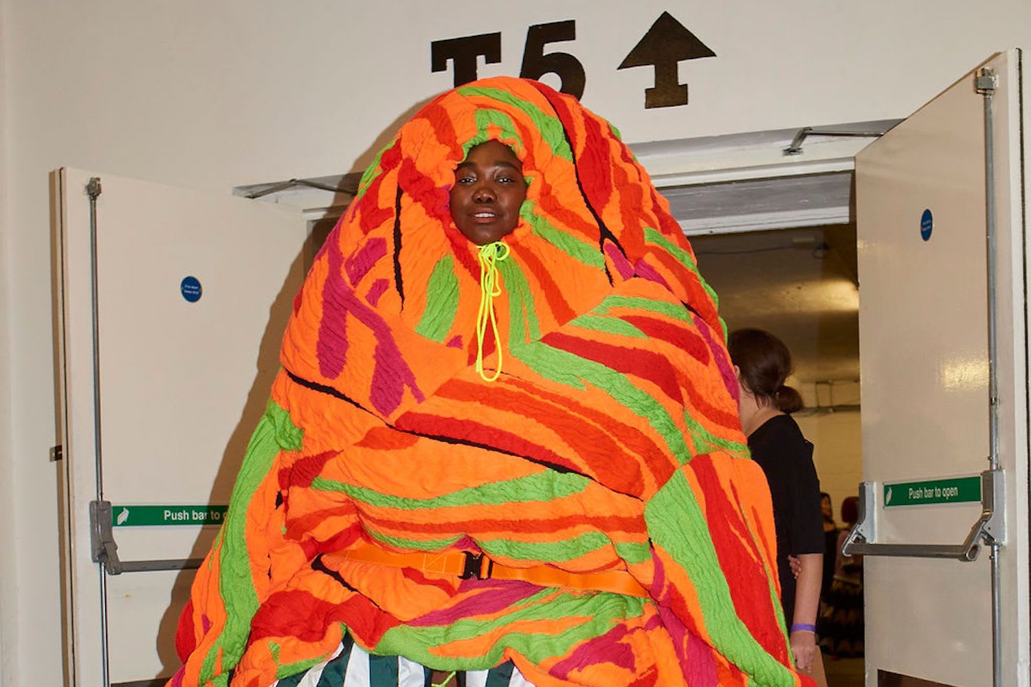 All the creative chaos backstage at London College of Fashion’s graduate show