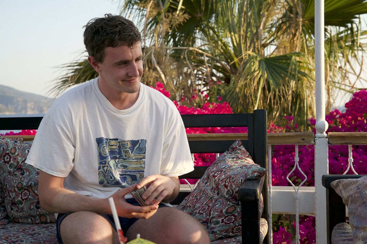 Paul mescal on holiday in Aftersun