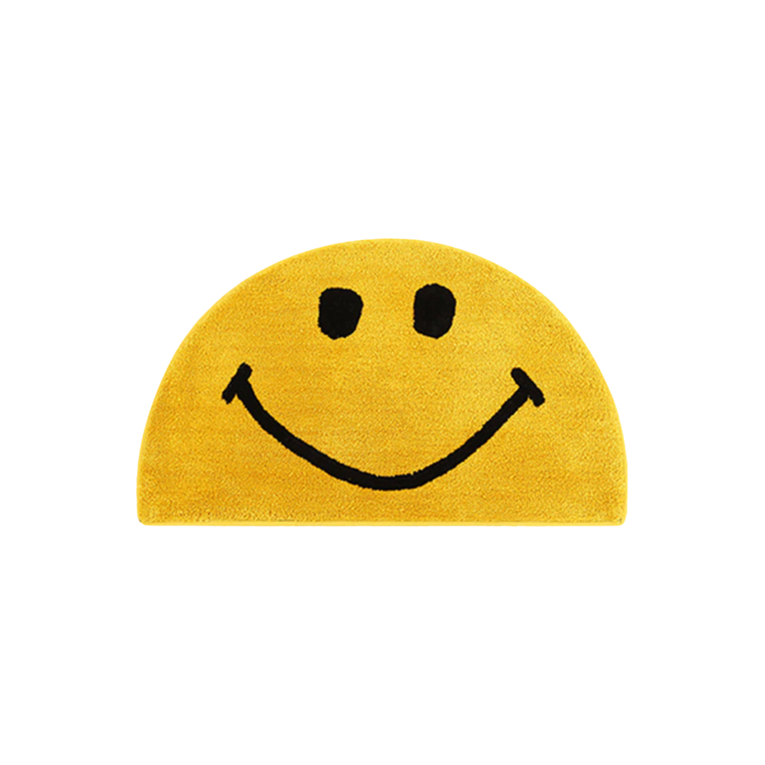 Yellow Happy Face Rug, Wavey Casa