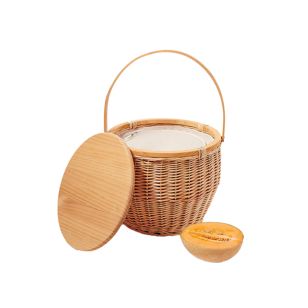 Round Picnic Cooler Basket