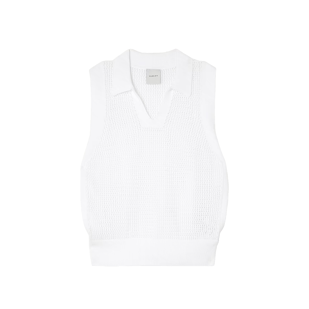 Berran Open-Knit Cotton Tennis Tank