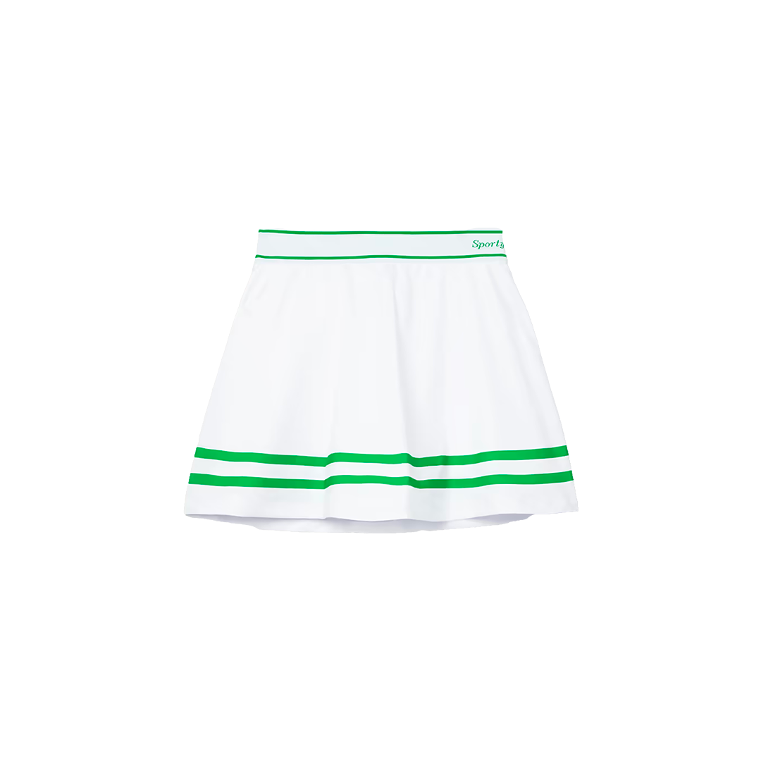 Logo-Print Flared Stretch-Jersey Tennis Skirt