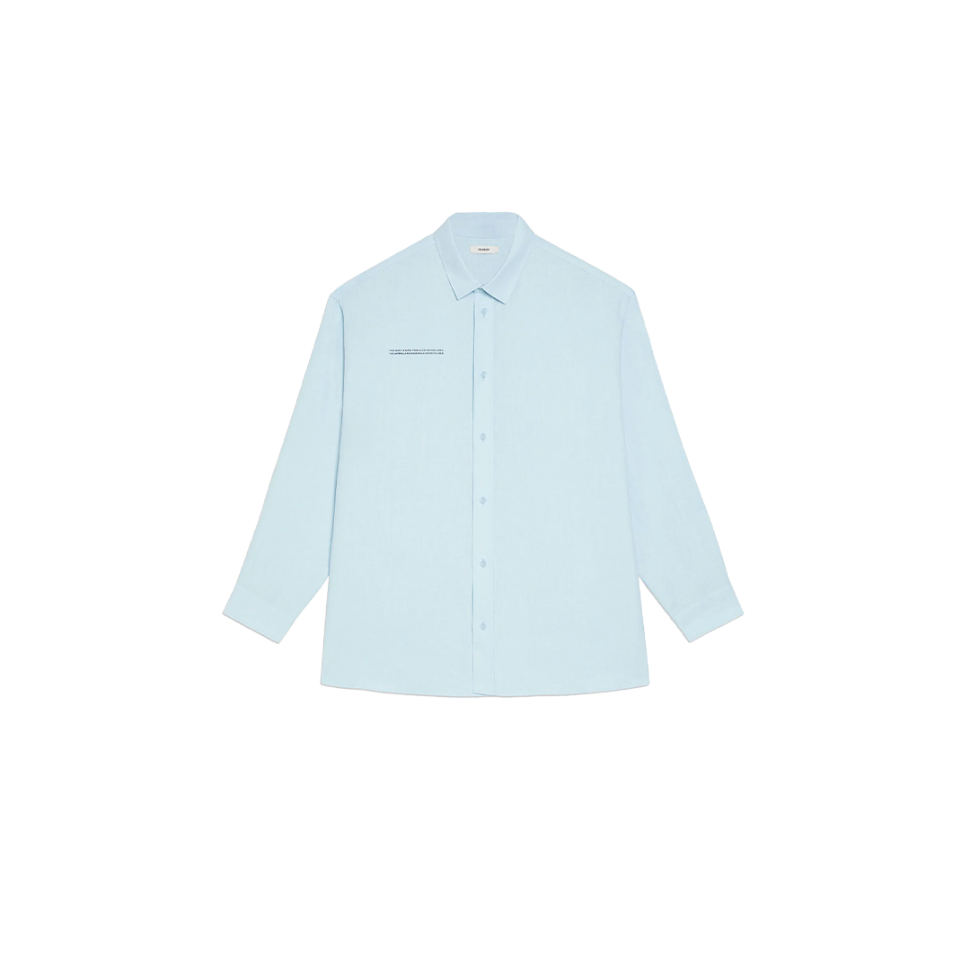 Aloe Linen Collared Long Sleeve Shirt