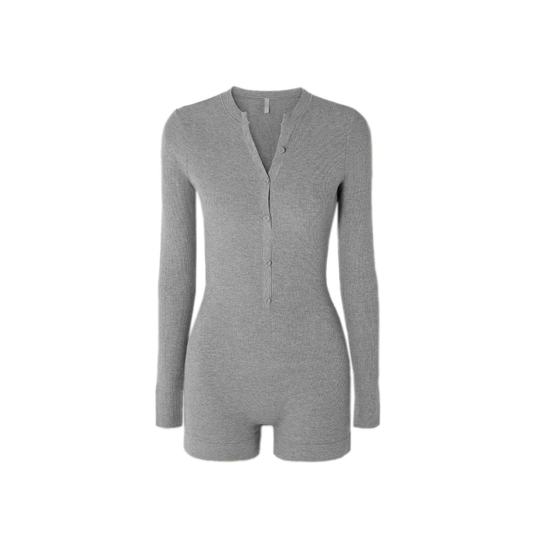 Soft Lounge Ribbed Stretch-Modal Jersey Playsuit