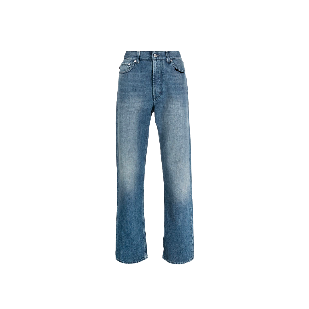 Regular-fit straight-leg jeans