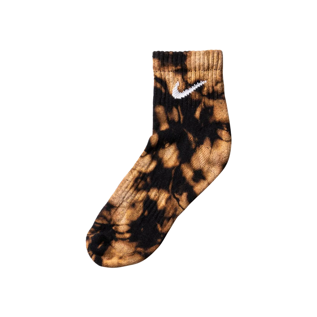 Custom Bleach-Dye Ankle Socks
