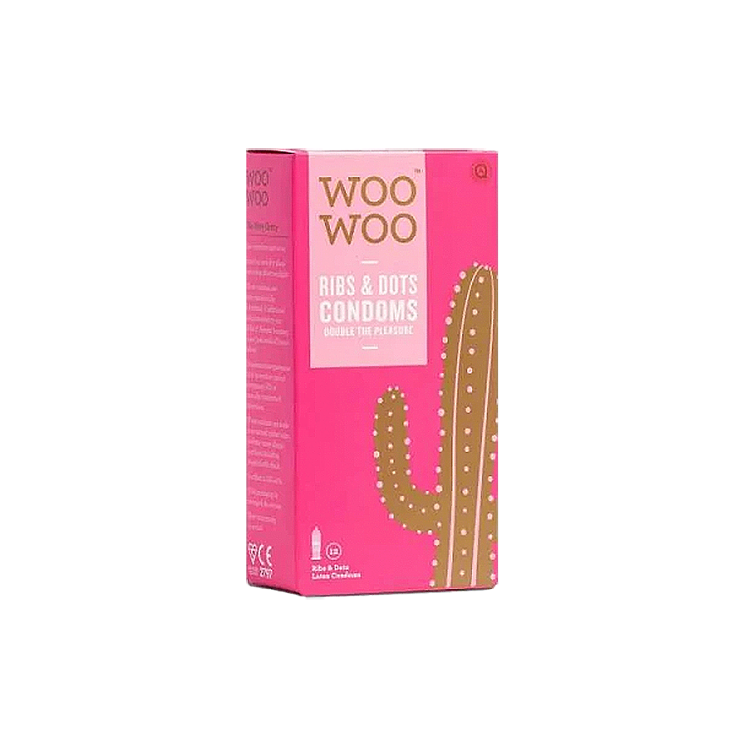 Woo Woo Ribs and Dots Condoms