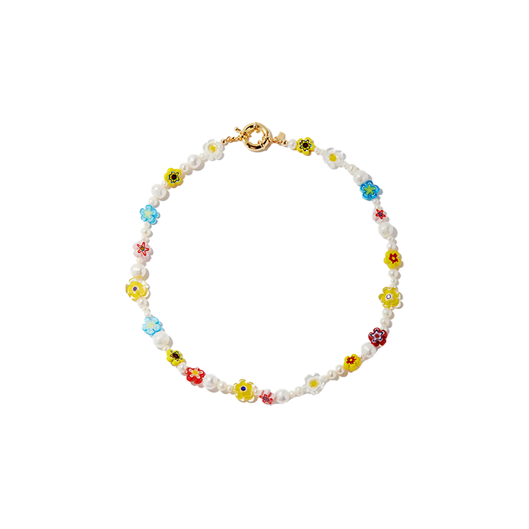 Nana millefiori glass & gold-filled necklace