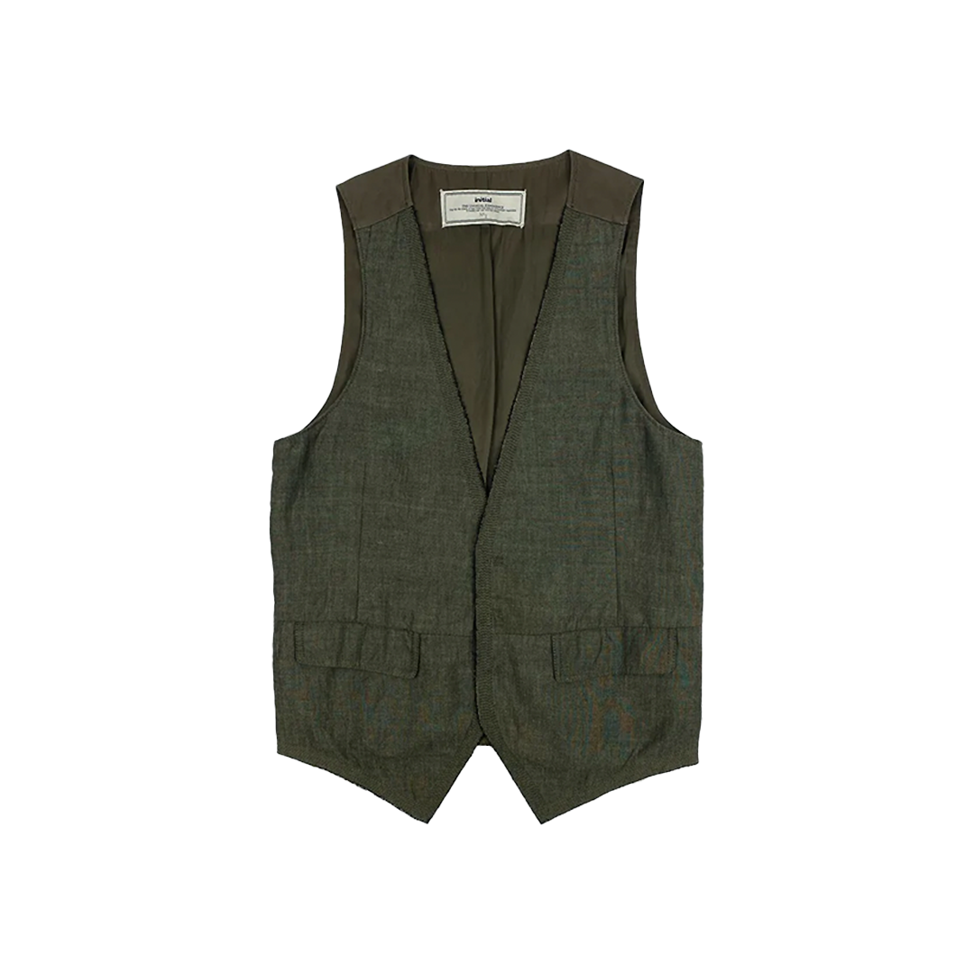 Vintage Cotton Linen Waistcoat