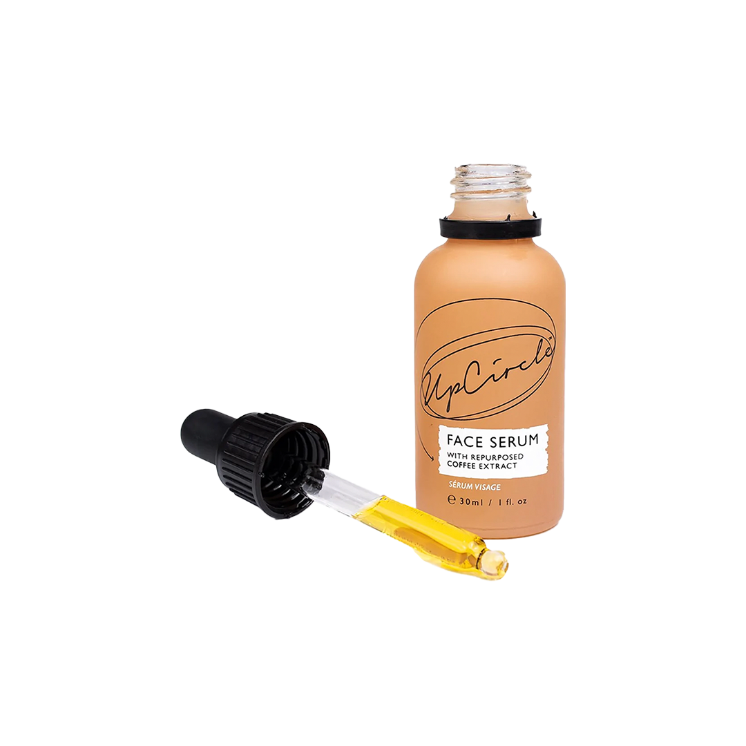 organic face serum with coffee + rosehip oil