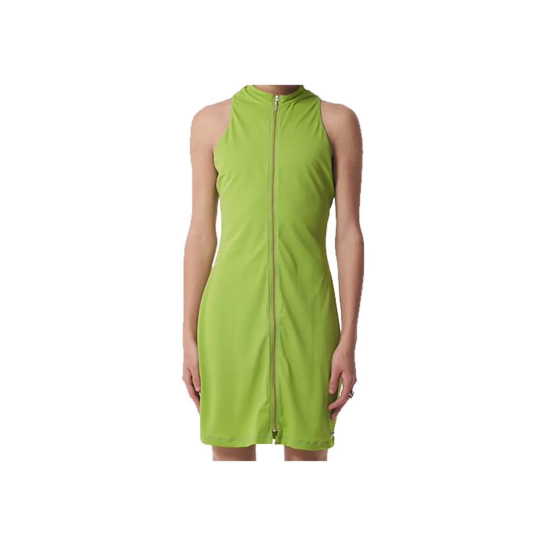 fila zip-up green tank dress