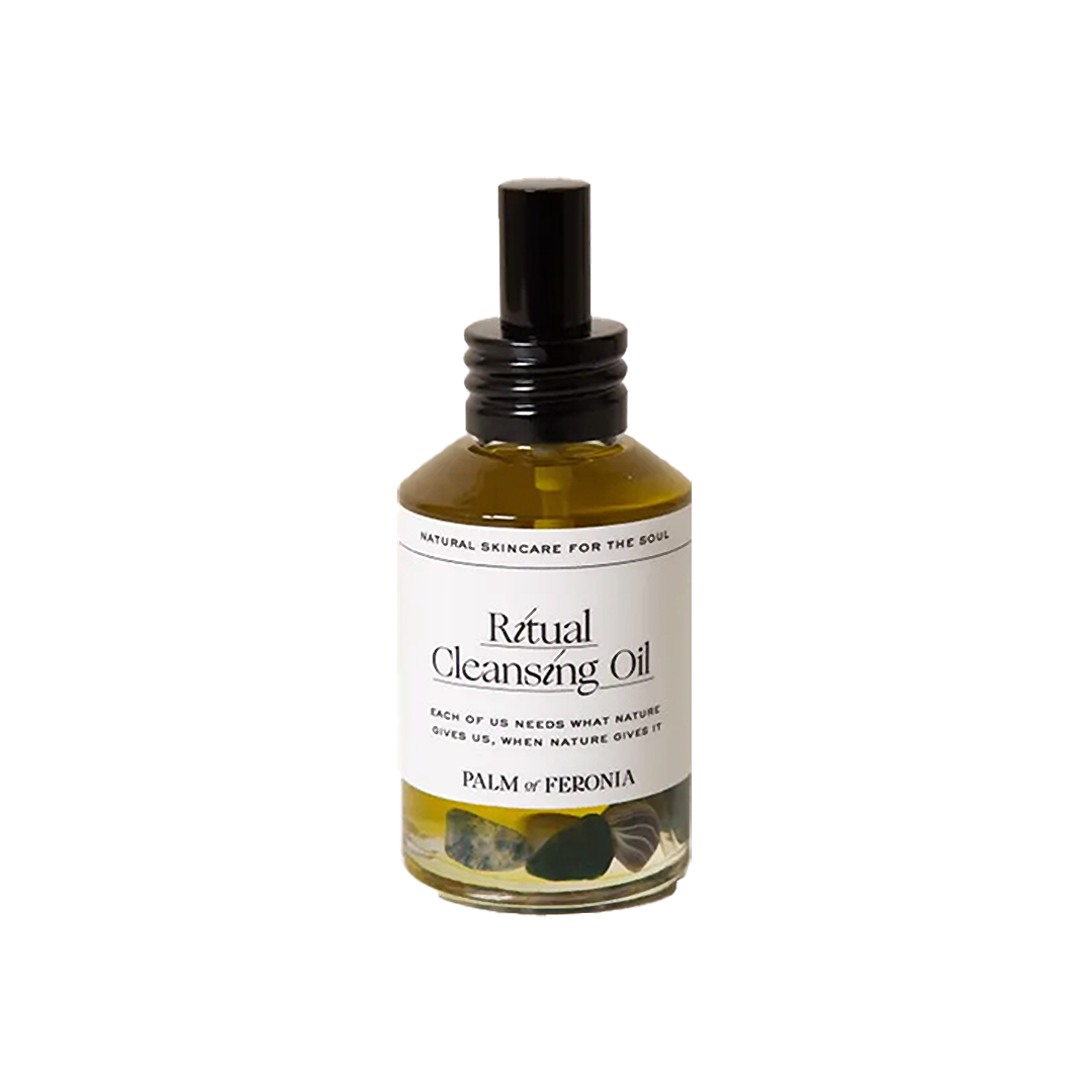 ritual cleansing oil with crystals