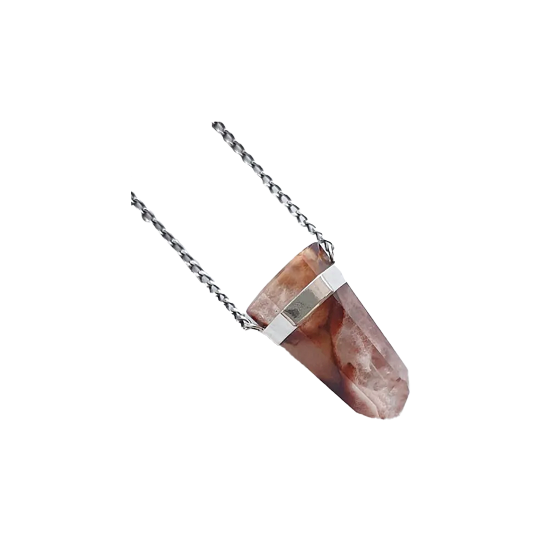 lodolite pendant silver long