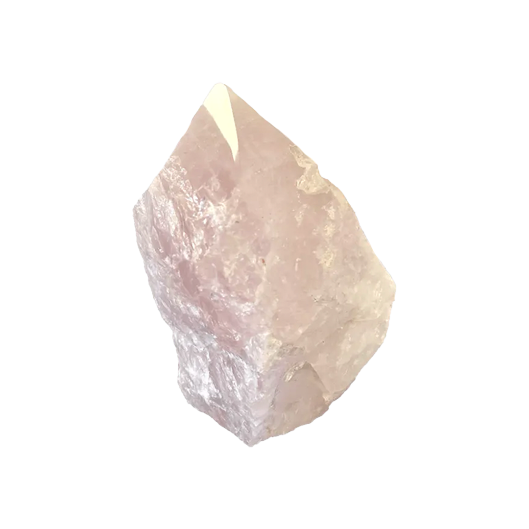 rose quartz - large crystal