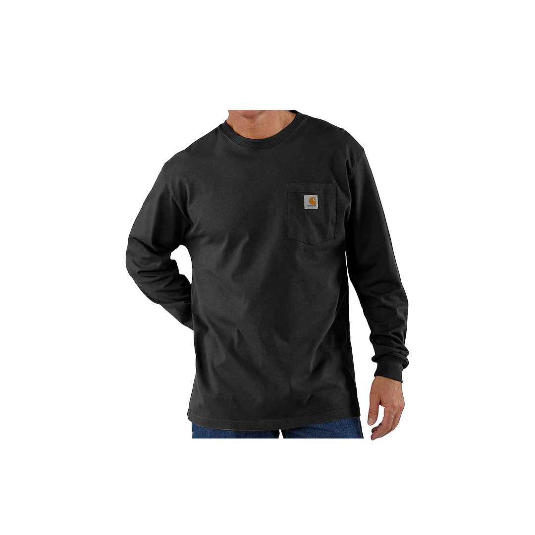 LOOSE FIT HEAVYWEIGHT LONG-SLEEVE POCKET T-SHIRT