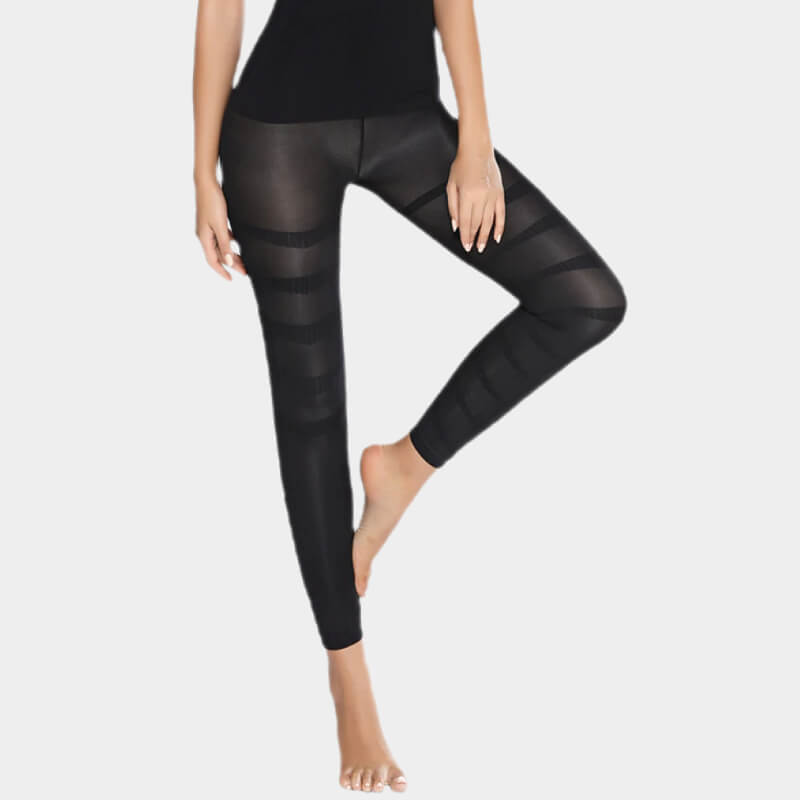 Womens Shaping Sports Leggings with Pockets and Mesh Insets Push-Up Pants  HL44