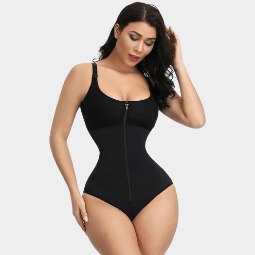 Waist Slimming Zip And Hook