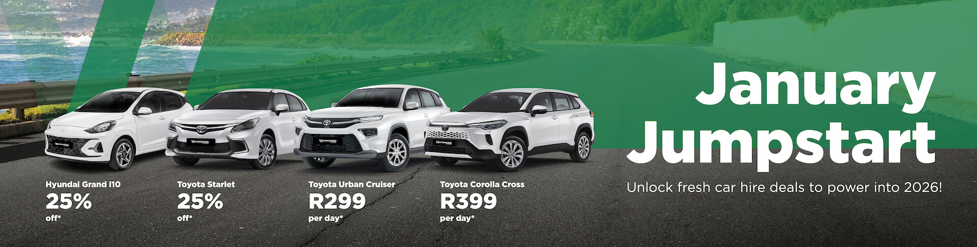 New year road trips: unlock January car hire savings