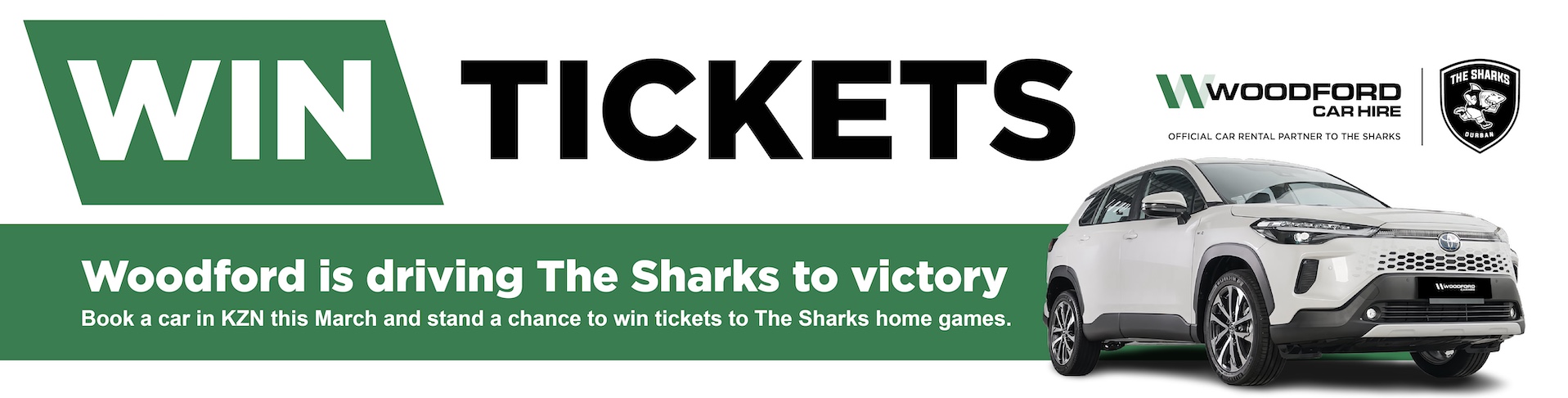 Win tickets with Woodford Car Hire