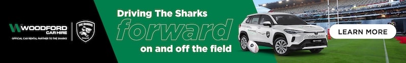 Woodford sponsors The Sharks