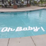 Script Baby Shower Floating Foam Letters | CraftCuts.com