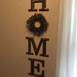 Prismatic Wooden Letters