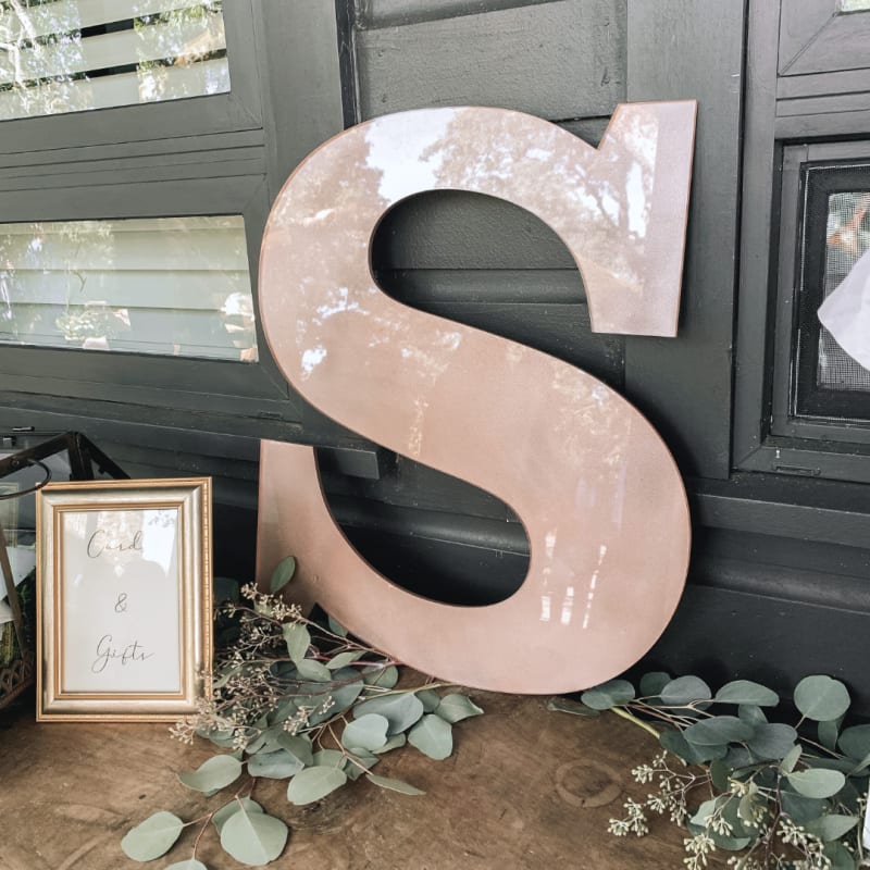 Acrylic Wedding Guest Book Letter