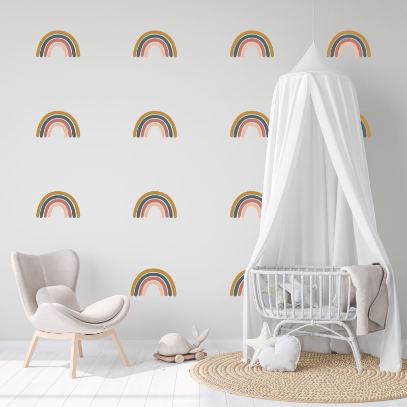 Boho Rainbow Wall Decals - Wall Stickers | CraftCuts.com