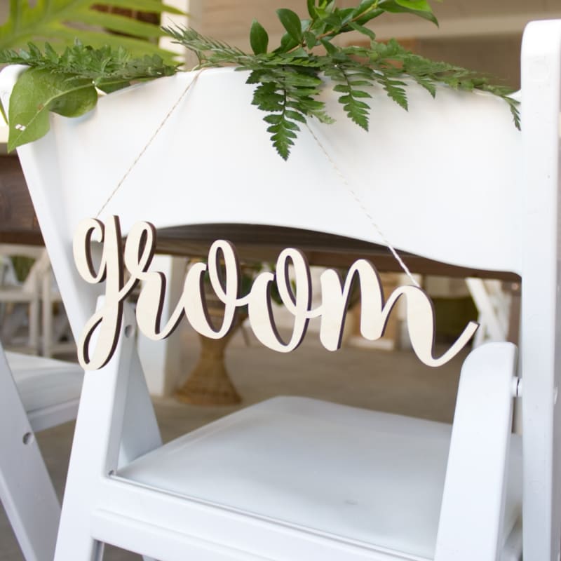 Bride Wood Letters - Groom Wood Letters | Craftcuts.com