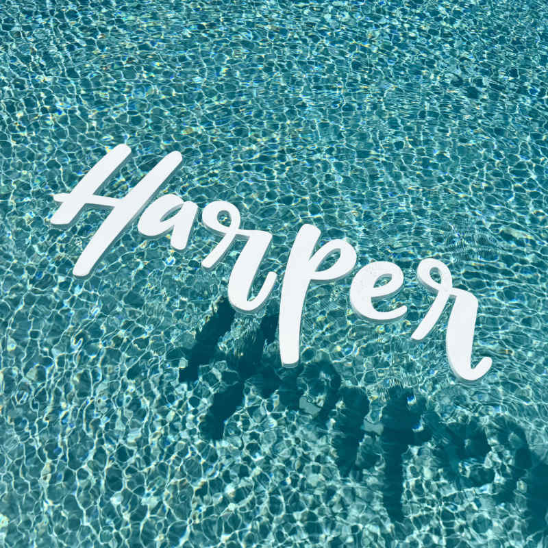 Custom Name Floating Foam Letters | CraftCuts.com