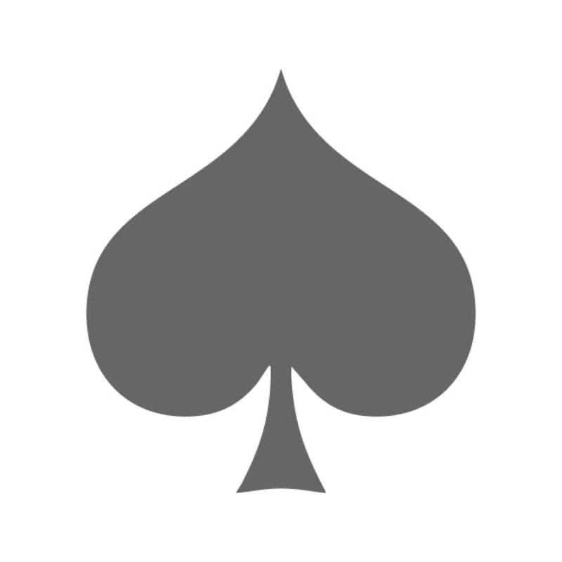 Suit Of Spades Craft Shape