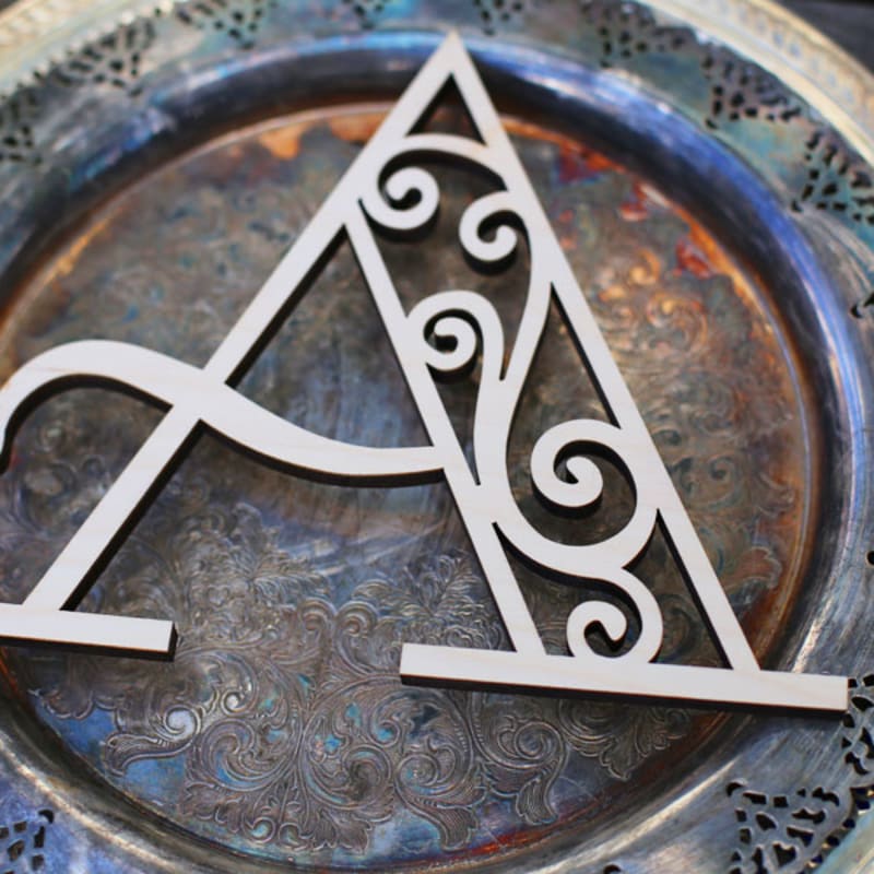 Dreamy Monogram Custom Wood Monogram Craftcuts Com