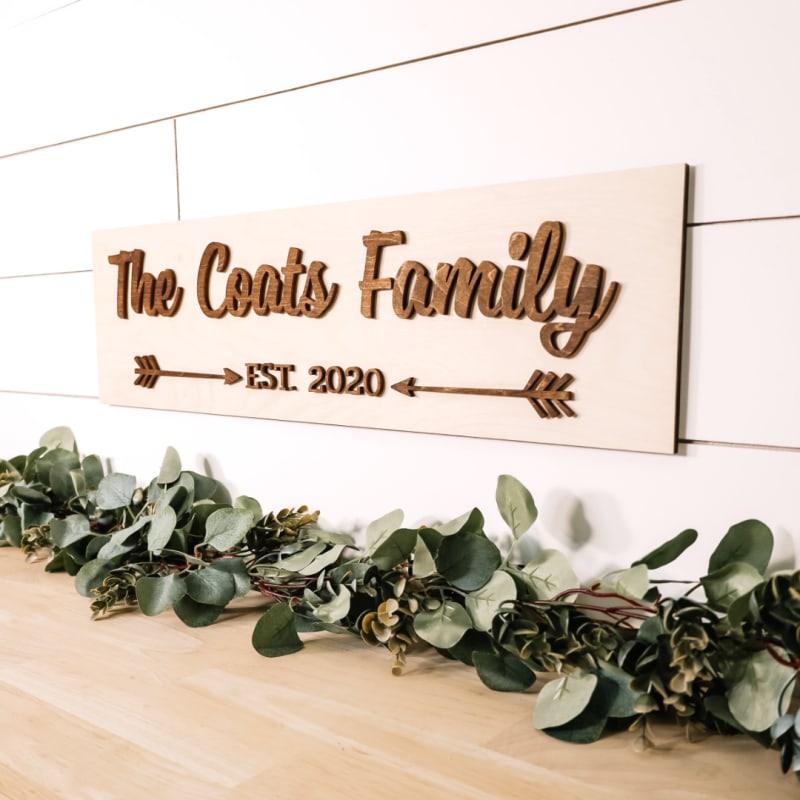 Wood Family Name Kit | CraftCuts.com
