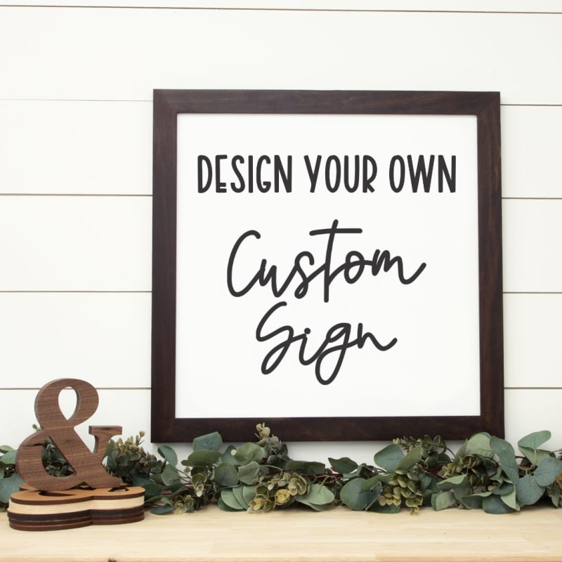 Custom Printed Wood Signs | CraftCuts.com