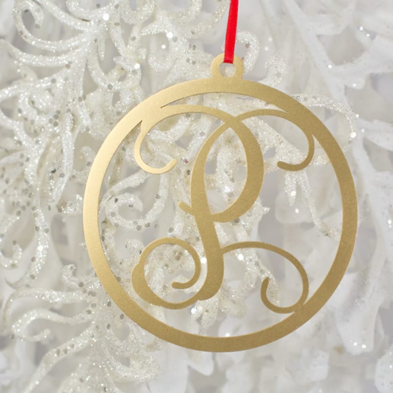 Color Initial Ornament Craftcuts Com