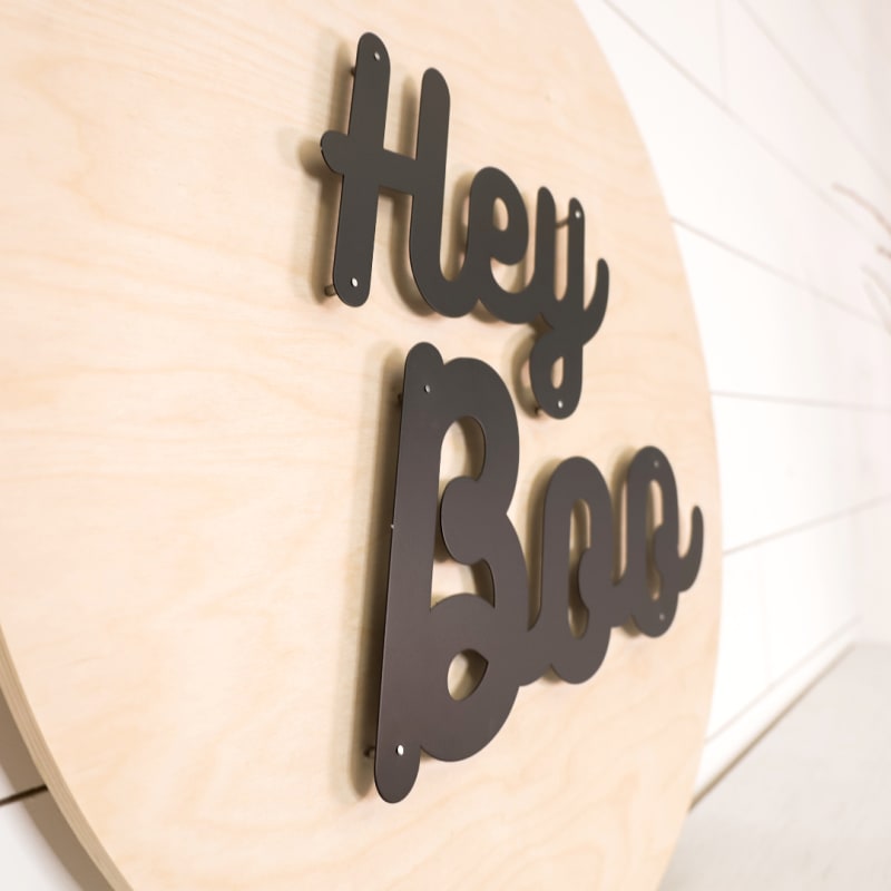 Painted Script Metal Words | CraftCuts.com