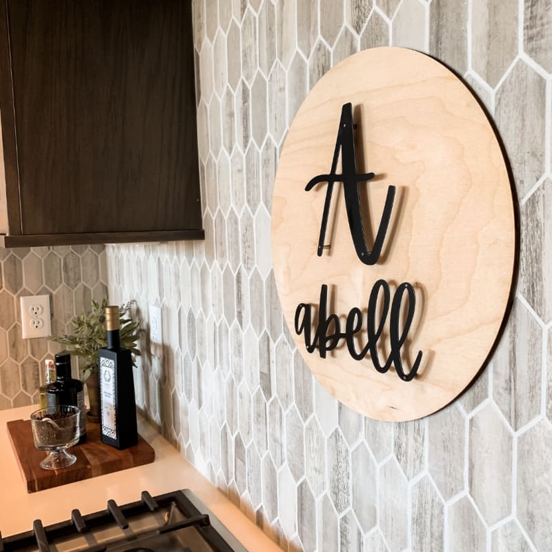 Flat Metal Wall Letters