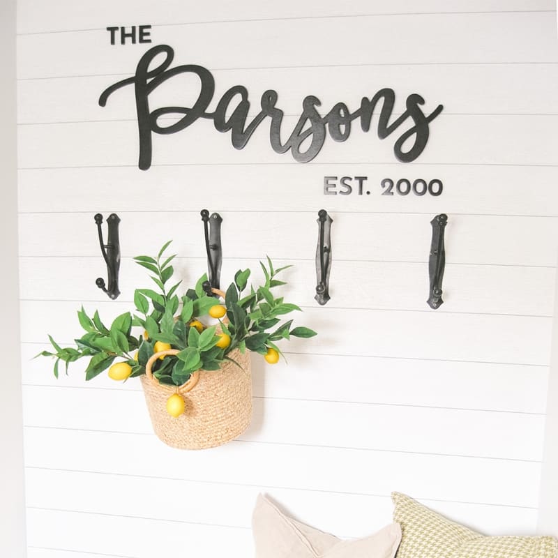 Painted Script Wood Letters