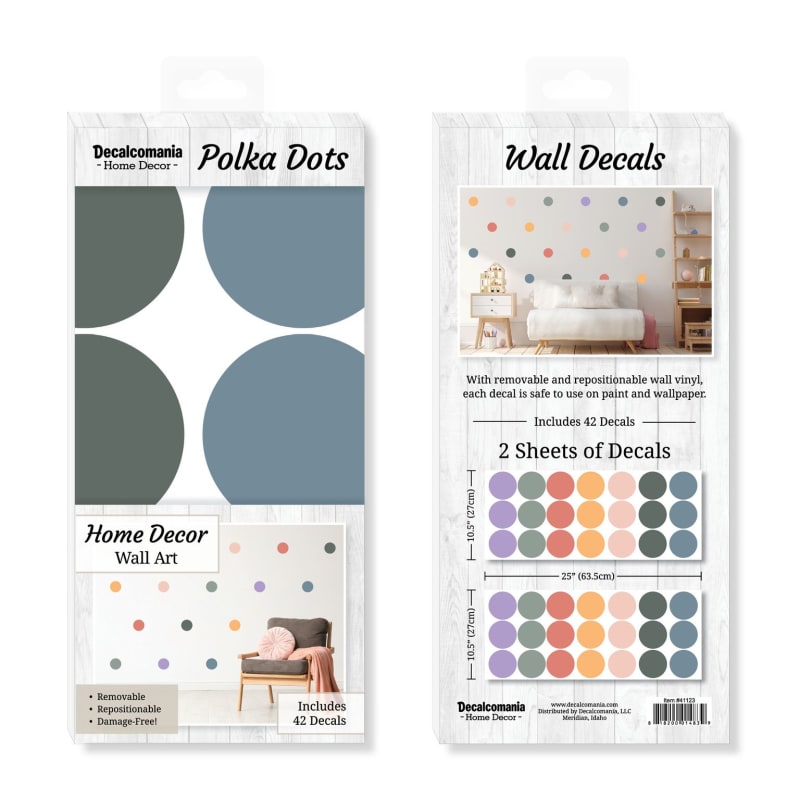 Pastel Polka Dot Wall Decals - Wall Stickers | CraftCuts.com