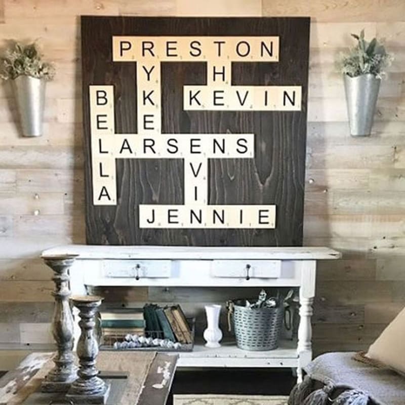 Wood Wall Letter Tiles Large Craftcuts Com