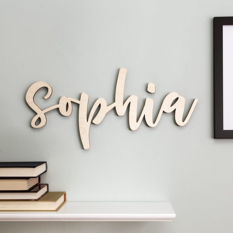 Script Wood Letters | Craftcuts.com - Font: Cherry Cordial