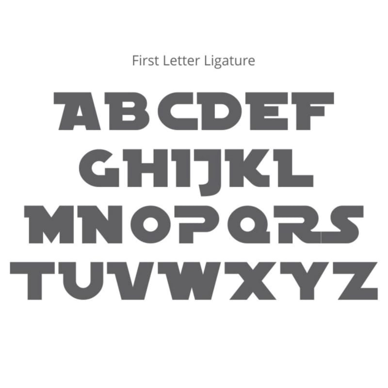 Star Wars Wood Letter Star Wars Wall Letters