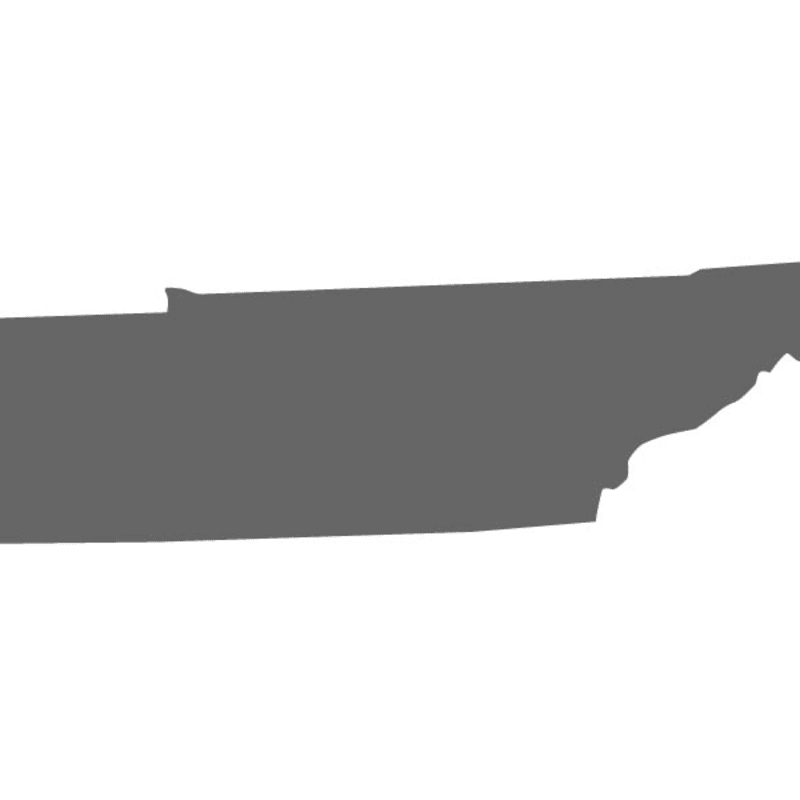 Tennessee Flag Stencil - 3x3 Inch Custom Cut Mylar Stencil For Crafting & Painting