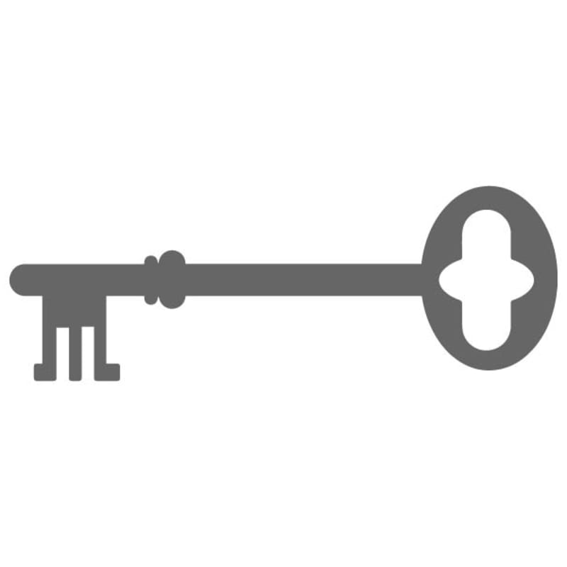 Antique Key Stencil