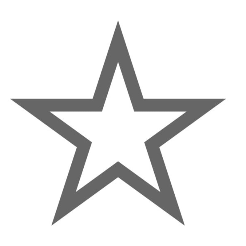 Star Outline Stencil | Craftcuts.com